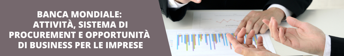 Banca Mondiale: attività, sistema di procurement e opportunità di business per le imprese