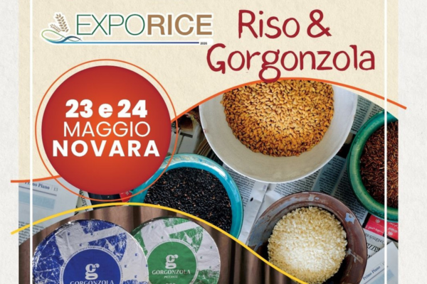ExpoRice "Riso&Gorgonzola" 2026: appuntamento il 23 e il 24 maggio al Salone Borsa di Novara